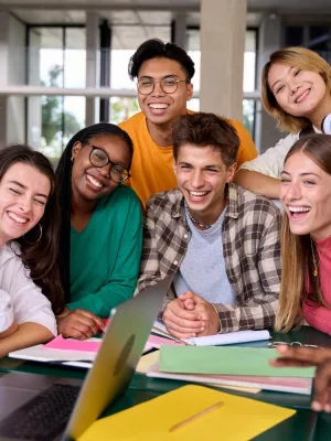 Students celebrating Take It Down Act.