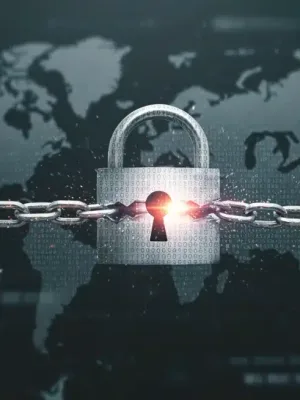 Illustration of a broken digital padlock over a U.S. map, symbolizing a major data breach affecting American consumers.