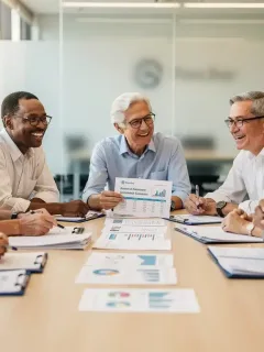 Group of retirees discussing Social Security benefit changes for 2026