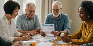 Seniors discussing 2025 Medicare prescription drug changes