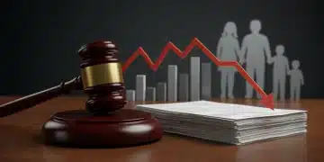 Gavel striking medical bills, representing new congressional bills targeting healthcare costs and potential family savings.