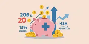 Illustration of 2026 HSA benefits and 15% tax advantage