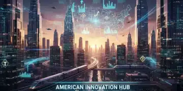 Tech Job Boom: Top 10 States Experiencing a 15% Surge in Tech Job Openings Futuristic cityscape with digital tech growth trends overlay