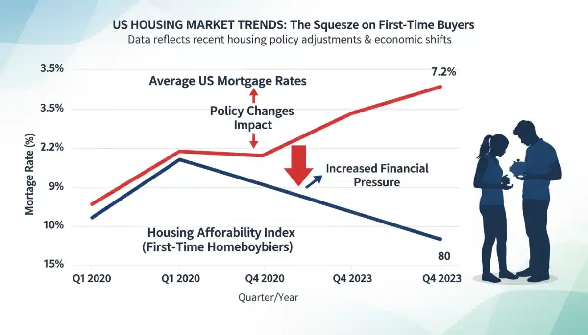 Chart illustrating housing affordability trends and rising mortgage rates.