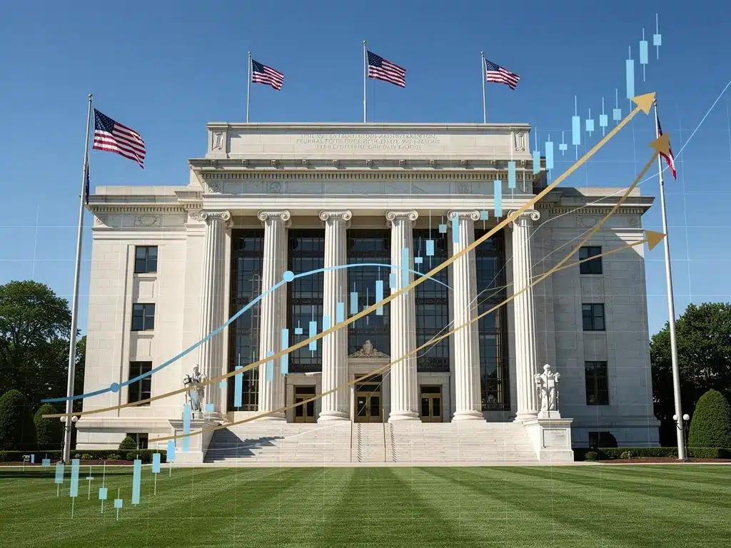 Federal Reserve building, symbolizing monetary policy impact on bond yields.