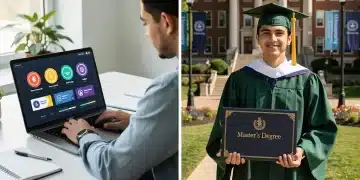 Micro-Credentials vs. Master's Degrees: A visual comparison of educational paths.
